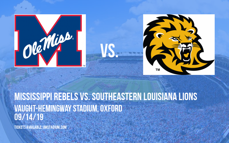 PARKING: Mississippi Rebels Vs. Southeastern Louisiana Lions at Vaught-Hemingway Stadium