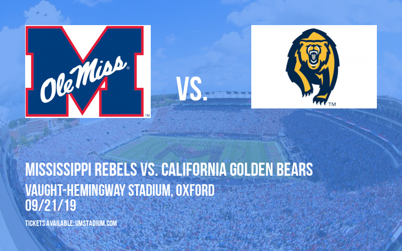 Mississippi Rebels vs. California Golden Bears at Vaught-Hemingway Stadium