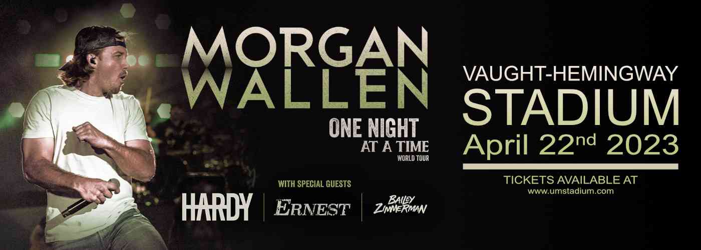 Morgan Wallen, Hardy, Ernest & Bailey Zimmerman at Vaught-Hemingway Stadium tickets Morgan Wallen, Hardy, Ernest & Bailey Zimmerman at Vaught-Hemingway Stadium