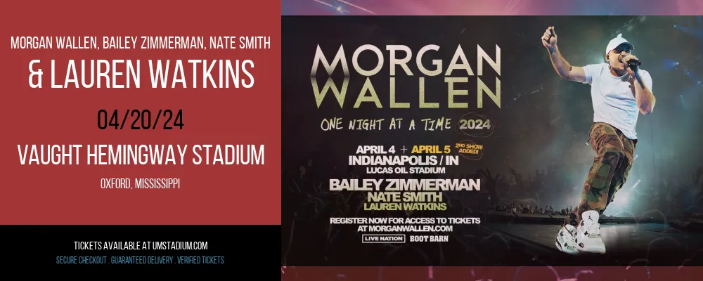 Morgan Wallen at Vaught Hemingway Stadium